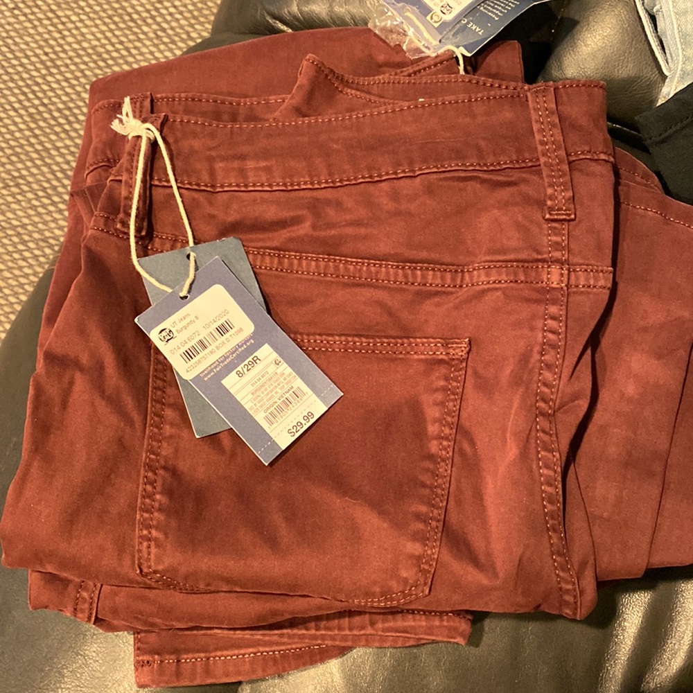 Burgundy pants